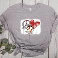 Peace Love Baseball Mom Mommy Women's Heather T-Shirt Athletic Heather