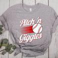 Pitch 'n Giggles Baseball Player Women Baseball Mom Women's Heather T-Shirt Athletic Heather Pitch 'n Giggles Baseball Player Women Baseball Mom Women's Heather T-Shirt Athletic Heather