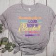 Proud Mama Somebody's Loud Mouth Baseball Mom Ball Women's Heather T-Shirt Athletic Heather