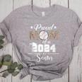 Proud Mom Of a 2024 Senior Class Of 2024 Baseball Mom Women's Heather T-Shirt Athletic Heather