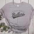 I Only Raise Ballers Baseball Mom & Parent Sports Women's Heather T-Shirt Athletic Heather I Only Raise Ballers Baseball Mom & Parent Sports Women's Heather T-Shirt Athletic Heather