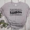 Retro Baseball Mama Groovy Baseball Mom Women's Heather T-Shirt Athletic Heather Retro Baseball Mama Groovy Baseball Mom Women's Heather T-Shirt Athletic Heather