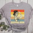 Retro Baseball Mom Sport Lover Vintage Women's Heather T-Shirt Athletic Heather