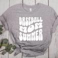Retro Baseball Mom Summer Groovy Appreciation Premium Women's Heather T-Shirt Athletic Heather
