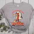 Retro Just Here For The Hotdogs Baseball Mom Sport Lover Women's Heather T-Shirt Athletic Heather Retro Just Here For The Hotdogs Baseball Mom Sport Lover Women's Heather T-Shirt Athletic Heather
