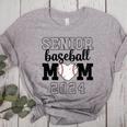 Senior Baseball Mom Class Of 2024 Senior Mom Game Day Raglan Baseball Tee Women's Heather T-Shirt Athletic Heather