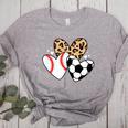 Soccer Baseball Heart Soccer Baseball Mom Women's Heather T-Shirt Athletic Heather Soccer Baseball Heart Soccer Baseball Mom Women's Heather T-Shirt Athletic Heather