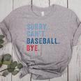 Sorry Can't Baseball Bye Baseball Mom Men Women Kids Women's Heather T-Shirt Athletic Heather