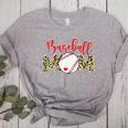 Sport Mom Leopard Mother's Day Baseball Mommy Mama Women's Heather T-Shirt Athletic Heather Sport Mom Leopard Mother's Day Baseball Mommy Mama Women's Heather T-Shirt Athletic Heather