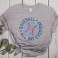 Spring 2024 Season Cute Baseball Mom All Day Everyday Women's Heather T-Shirt Athletic Heather