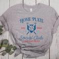 Spring 2024 Season Cute Baseball Mom Home Plate Social Club Women's Heather T-Shirt Athletic Heather