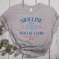 Spring 2025 Swing Batter Baseball Mom Sideline Social Club Women's Heather T-Shirt Athletic Heather