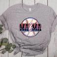 T Ball Mama Baseball Mama Baseball Mom Women's Heather T-Shirt Athletic Heather