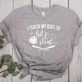 I Teach My Kids To Hit And Steal Baseball Mom Women's Heather T-Shirt Athletic Heather I Teach My Kids To Hit And Steal Baseball Mom Women's Heather T-Shirt Athletic Heather
