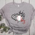 That's My Boy Leopard Heart Baseball Mom Women's Heather T-Shirt Athletic Heather That's My Boy Leopard Heart Baseball Mom Women's Heather T-Shirt Athletic Heather
