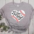 That's My Son Out There Baseball Mom Heart Mom Life Women's Heather T-Shirt Athletic Heather That's My Son Out There Baseball Mom Heart Mom Life Women's Heather T-Shirt Athletic Heather