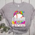 Tie Dye Baseball Mom Baseball Mama Sport Mother's Day Women's Heather T-Shirt Athletic Heather