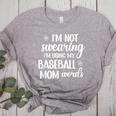 Using Baseball Mom Words Swearing Baseball Mom Sweary Women's Heather T-Shirt Athletic Heather