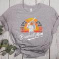 Vintage Retro Sunset Baseball Mom Mother's Day Women's Heather T-Shirt Athletic Heather