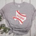 Vintage Texas State Map Home Baseball Lover Baseball Mom Women's Heather T-Shirt Athletic Heather