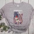 Vintage USA Flag Baseball Player Proud Baseball Mom Women's Heather T-Shirt Athletic Heather Vintage USA Flag Baseball Player Proud Baseball Mom Women's Heather T-Shirt Athletic Heather