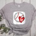Womens Bleached Custom Baseball Mom Number 32 Heart For Mom Women's Heather T-Shirt Athletic Heather Womens Bleached Custom Baseball Mom Number 32 Heart For Mom Women's Heather T-Shirt Athletic Heather