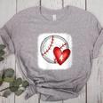 Womens Bleached Custom Baseball Mom Number 4 Heart For Mom Women's Heather T-Shirt Athletic Heather Womens Bleached Custom Baseball Mom Number 4 Heart For Mom Women's Heather T-Shirt Athletic Heather
