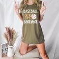 Baseball Mama For Baseball Mom Leopard Game Day Women's Heather T-Shirt Heather Olive Baseball Mama For Baseball Mom Leopard Game Day Women's Heather T-Shirt Heather Olive