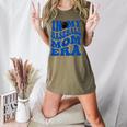 In My Baseball Mom Ear Blue Women's Heather T-Shirt Heather Olive