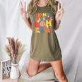 In My Baseball Mom Era Cute Mommy Groovy Women's Heather T-Shirt Heather Olive