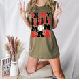 In My Baseball Mom Era Groovy Mom Women's Heather T-Shirt Heather Olive In My Baseball Mom Era Groovy Mom Women's Heather T-Shirt Heather Olive