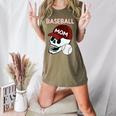 Baseball Mom Skull Sports Skeleton Women's Heather T-Shirt Heather Olive Baseball Mom Skull Sports Skeleton Women's Heather T-Shirt Heather Olive