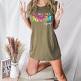 Baseball Mom Squad Tie Dye Cute Ball Mom Women's Heather T-Shirt Heather Olive