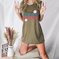 Busy Raising Ballers Retro Groovy Baseball Mom Outfit Women's Heather T-Shirt Heather Olive Busy Raising Ballers Retro Groovy Baseball Mom Outfit Women's Heather T-Shirt Heather Olive