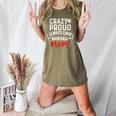 Crazy Proud Always Loud Baseball Mom Women's Heather T-Shirt Heather Olive Crazy Proud Always Loud Baseball Mom Women's Heather T-Shirt Heather Olive