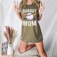 Dugout Mom Baseball Mommy Baseball Mother's Day Women's Heather T-Shirt Heather Olive Dugout Mom Baseball Mommy Baseball Mother's Day Women's Heather T-Shirt Heather Olive