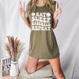 Eat Sleep Baseball Repeat Baseball Lover Baseball Mom Girls Women's Heather T-Shirt Heather Olive Eat Sleep Baseball Repeat Baseball Lover Baseball Mom Girls Women's Heather T-Shirt Heather Olive