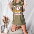 My Favorite Players Call Me MomMom Baseball Mom Mom Women's Heather T-Shirt Heather Olive