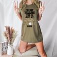 I'm Not Yelling This Is Baseball Mom Baseball Women's Heather T-Shirt Heather Olive I'm Not Yelling This Is Baseball Mom Baseball Women's Heather T-Shirt Heather Olive