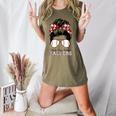 Kinda Busy Raising Ballers Messy Bun Funny Baseball Mom Women's Heather T-Shirt Heather Olive Kinda Busy Raising Ballers Messy Bun Funny Baseball Mom Women's Heather T-Shirt Heather Olive