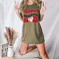 Loud Proud Baseball Mom Red Team Leopard Baseball Mom Squad Women's Heather T-Shirt Heather Olive