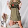 I Love Hot Baseball Moms Heart Sport Fan For Women Men Women's Heather T-Shirt Heather Olive I Love Hot Baseball Moms Heart Sport Fan For Women Men Women's Heather T-Shirt Heather Olive