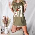 Mom Of Ballers USA Flag Football Baseball Mom Women's Heather T-Shirt Heather Olive