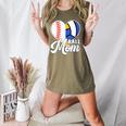Proud Ball Mom Volleyball Baseball Mom Heart Women's Heather T-Shirt Heather Olive Proud Ball Mom Volleyball Baseball Mom Heart Women's Heather T-Shirt Heather Olive