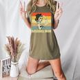 Retro Baseball Mom Sport Lover Vintage Women's Heather T-Shirt Heather Olive