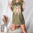 Women Kids Baseball Game Day Vibes Smile Baseball Mom Women's Heather T-Shirt Heather Olive Women Kids Baseball Game Day Vibes Smile Baseball Mom Women's Heather T-Shirt Heather Olive