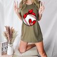 Womens Custom Baseball Mom Number 12 Heart For Mom Mommy Premium Women's Heather T-Shirt Heather Olive