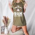 Yes This Is My Son Out Baseball Mom Women's Heather T-Shirt Heather Olive Yes This Is My Son Out Baseball Mom Women's Heather T-Shirt Heather Olive