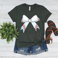 Baseball Bow Baseball Mom Women Baseball Mama Premium Women's Heather T-Shirt Heather Forest Baseball Bow Baseball Mom Women Baseball Mama Premium Women's Heather T-Shirt Heather Forest