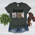 Baseball Mama Coquette Mother's Day Baseball Mom Vintage Women's Heather T-Shirt Heather Forest